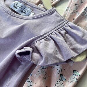 Girl - 3T - Ollie Jay Cool Dalmatian Purple & Pink Set